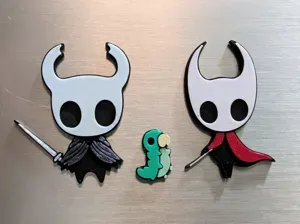 Cute Hollow Knight Magnets - Layered Design!
