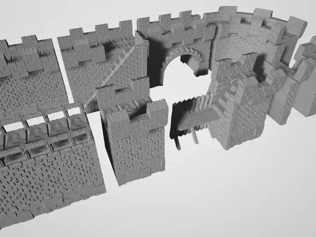 HUGE City Walls - Modular DND / wargaming terrain — Фото 3 из 3