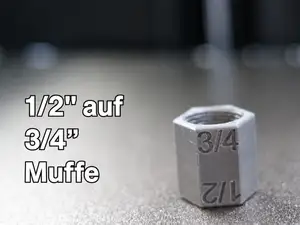 1/2 Zoll auf 3/4 Zoll Muffe Adapter