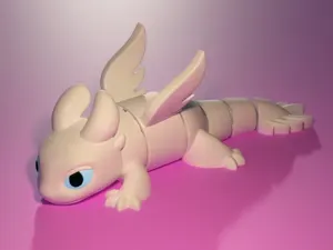 Articulated Dragon toothless Light Fury Cute Flexi