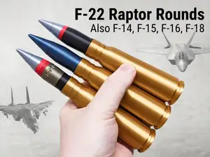 Stealth Fighter 20mm Bullets | Life-Size