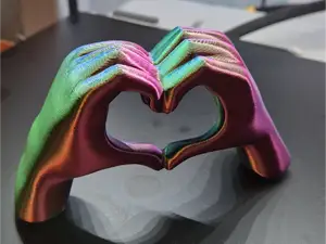 Valentines Hands Heart Love Sculpture