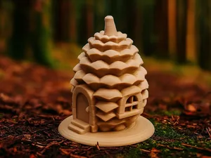 Zapfenhaus – Waldhütte im Miniaturstil