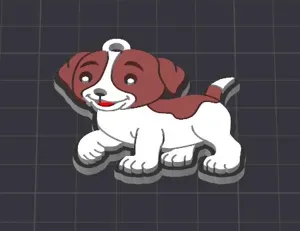 cute dog keychain /necklace charm(free commercial)
