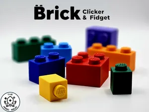 Brick Fidget Clicker – 4 Sizes Available