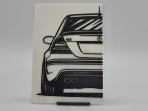 2D Wall Art Mercedes Benz CLK 63 AMG