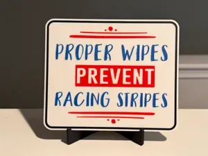 PROPER WIPES PREVENT RACING STRIPES