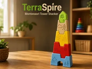 TerraSpire - Montessori Tower Stacker