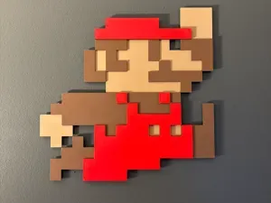 8bit Mario Wall Art