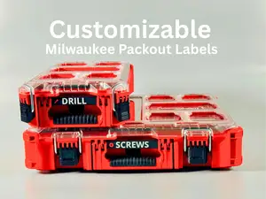Customizable Milwaukee Packout Handle Labels