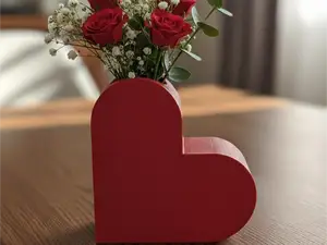 Heart Flower Vase /Planter–Minimal Valentine Decor