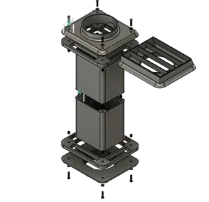 100mm Fan duct wall pass through