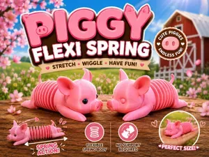 Piggy Flexi Spring – Cute Stretchy Pig Toy