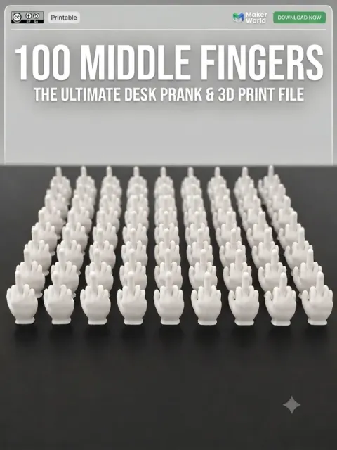 100 Cute Mini Middle Fingers to hide! — Фото 2 из 5