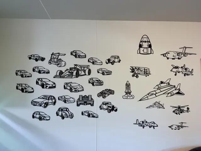 2D Wall Art of 1997 Mazda RX-7 (LARGE) — Image 3 of 4