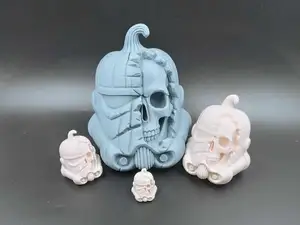Stormtrooper Skull Pumpkin Helmet - Halloween