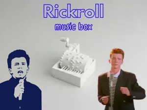 Rickroll music box / No supports