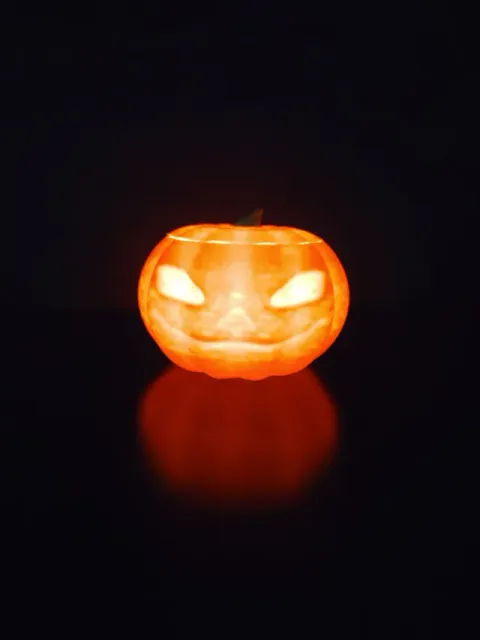Halloween Pumpkin Candy Bowl & LED Lantern — Image 3 of 7