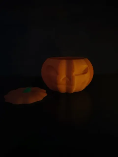 Halloween Pumpkin Candy Bowl & LED Lantern — Image 4 of 7