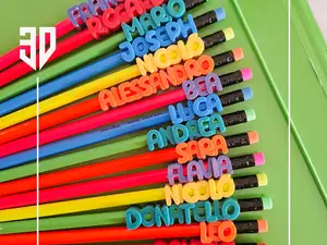 Customizable Pencil Tag with Child's Name