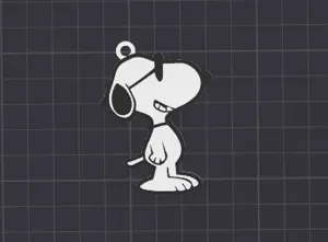 cute snoopy keychain / necklace charm (free for commercial use)