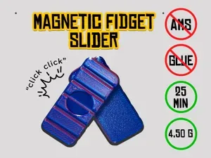 Magnetic Fidget Slider (10x2mm magnets)
