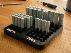 Rechargeable Battery Organizer – AA & AAA