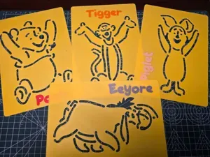 Winnie The Pooh Stencil for drawing