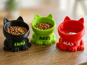 Paws-some Personalized Ergonomic Pet Bowl