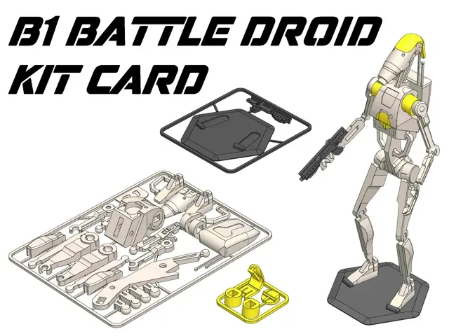 Kit Card B1 Battle Droid Star Wars 
