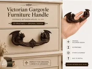 Victorian Gargoyle Furniture Handle – 96mm