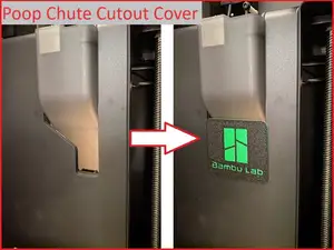 X1/P1 Poop Chute Cutout Cover