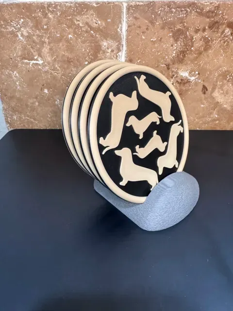 Dachshund Coaster Set — Фото 3 из 5