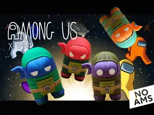 AMONG US GUY x LEO,DON,MIC,RAP from TMNT UNIVERSE
