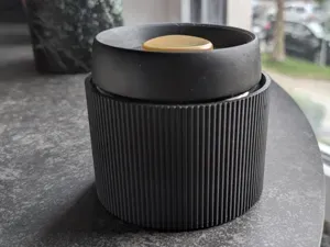 Ribbed Coffee Bean Jar Sleeve (107 mm)