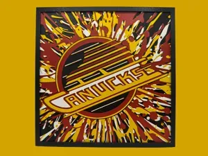 Vancouver Canucks - Black Skate Logo - NHL