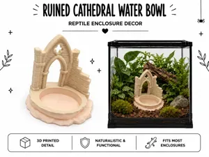 Ruined Cathedral Water Bowl