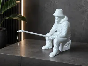 Fisherman with a rod
