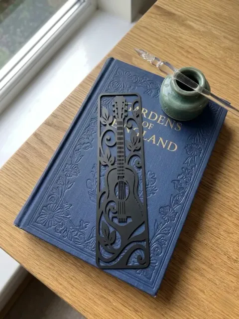 Guitar Cutout Bookmark | Fast Single-Color Print — Фото 2 из 5