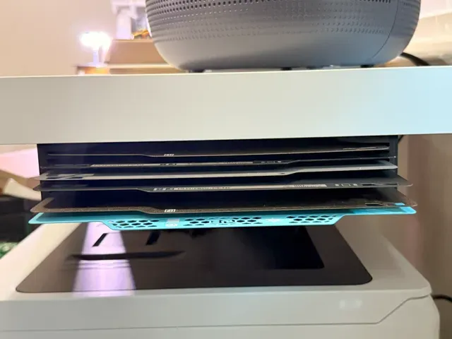 X2D, P2S, A1, P1S Build Plate Holder (Under Desk) — Image 7 of 10