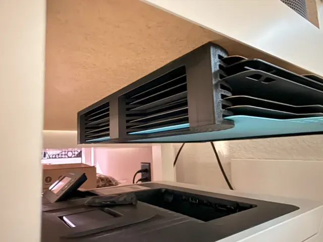 X2D, P2S, A1, P1S Build Plate Holder (Under Desk)