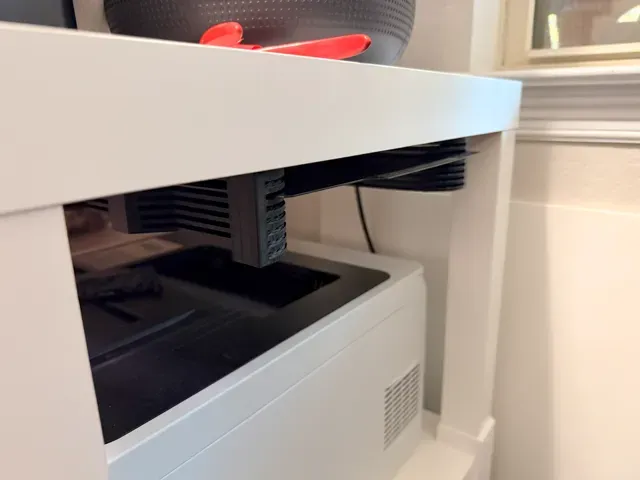 X2D, P2S, A1, P1S Build Plate Holder (Under Desk) — Image 4 of 10
