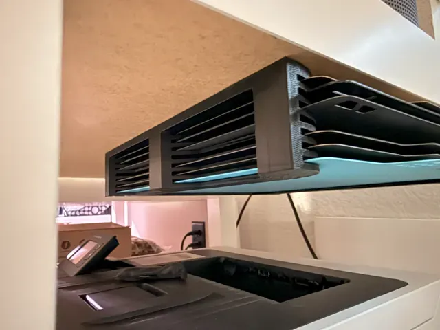 X2D, P2S, A1, P1S Build Plate Holder (Under Desk) — Image 8 of 10
