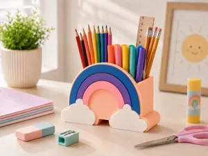 Rainbow Pen Holder – Desk Organizer - No AMS