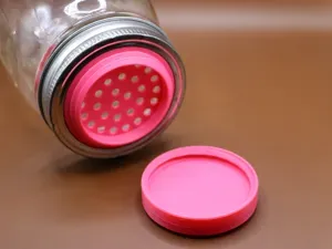 Small Mason Jar Shaker lid with medium holes