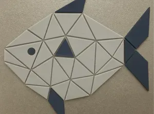 pesce mosaico 3d