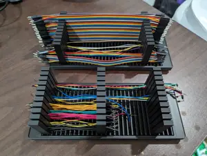 Gridfinity Variable Length Jumper Wire Organizer