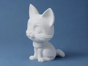 Chibi Witch's Familiar Cat Figurine
