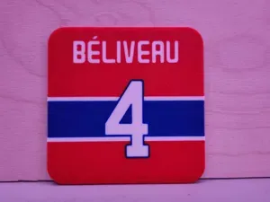 NHL Coaster - JEAN BELIVEAU