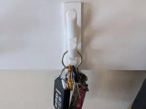 Key & Hat Hook Var3 Short with Screw Mount